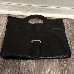 🖤RUDSAK Leather Clutch / Handbag  – Cutout Handles – Collection Line ✨